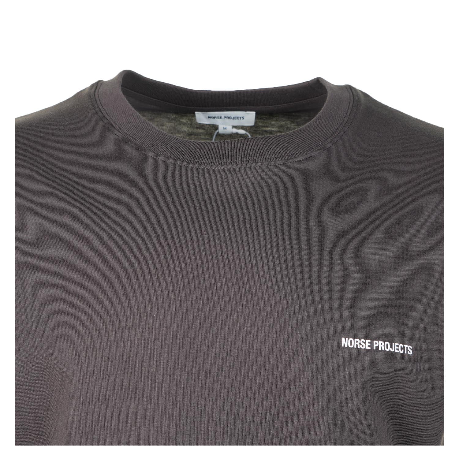 Dyrehaven Organic Logo Print T Shirt Shale