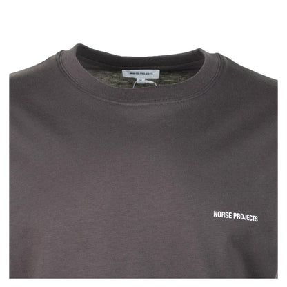 Dyrehaven Organic Logo Print T Shirt Shale