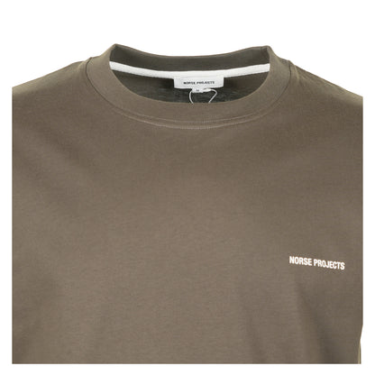 Dyrehaven Organic Logo Print T Shirt Beluga