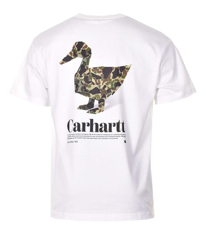 Short Sleeve Fold Duck T Shirt White