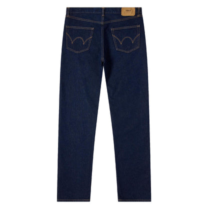 Regular Straight Jeans Kaihara Pure Indigo Opened Denim Blue Rinsed