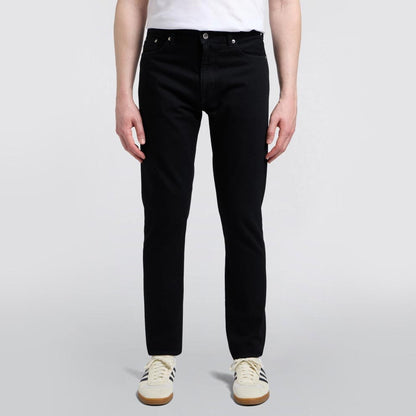 Regular Tapered Jeans Kaihara Right Hand Black Denim Black Unwashed