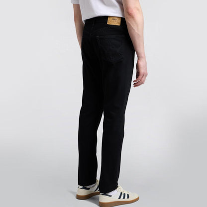 Regular Tapered Jeans Kaihara Right Hand Black Denim Black Unwashed