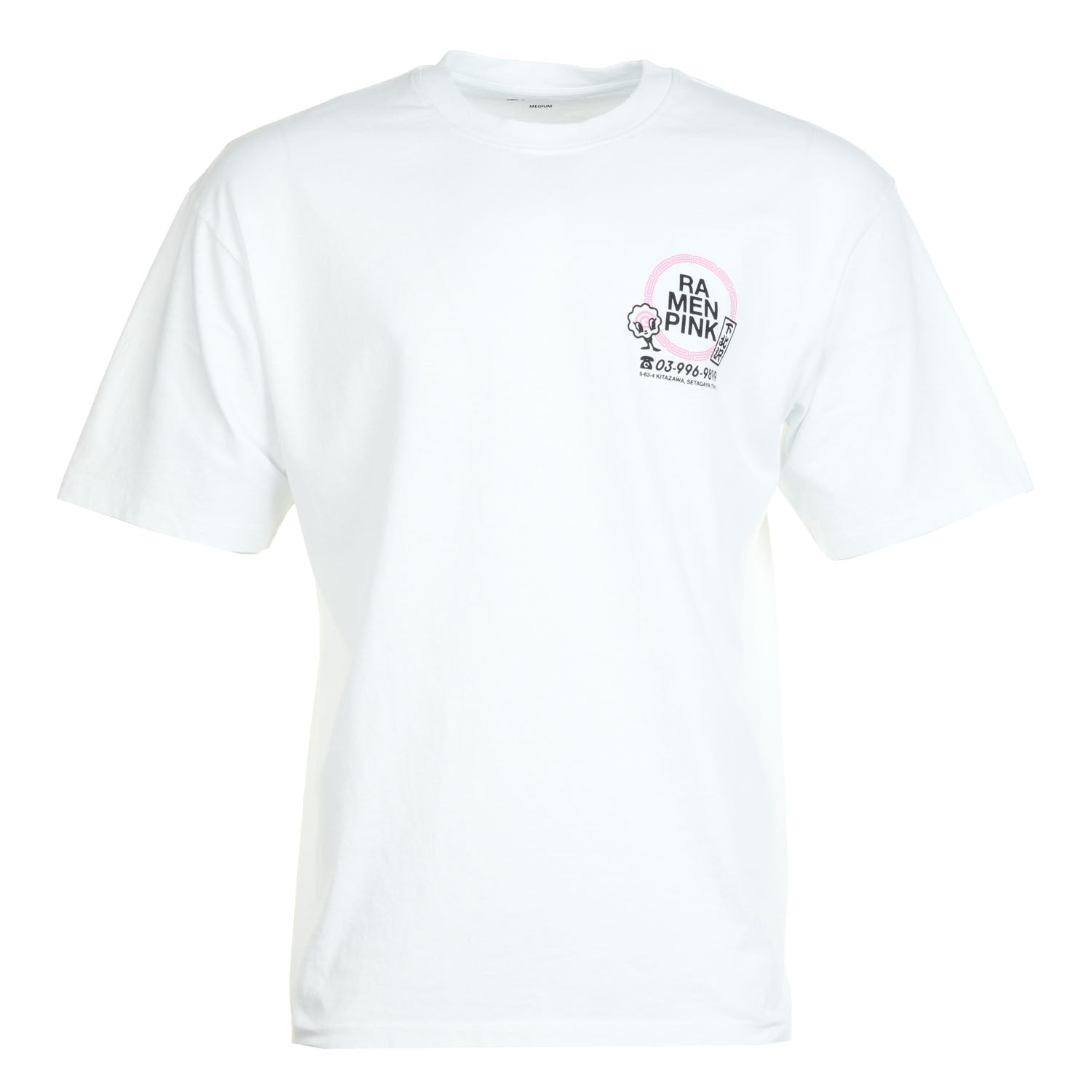 Ramen Pink T Shirt White