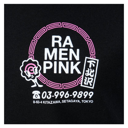 Ramen Pink T Shirt Black