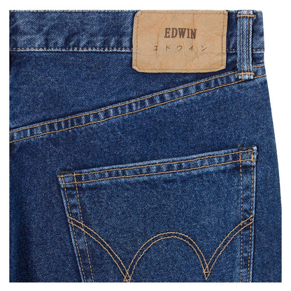 Regular Straight Jeans Kaihara Pure Indigo Opened Denim Blue Mid Used