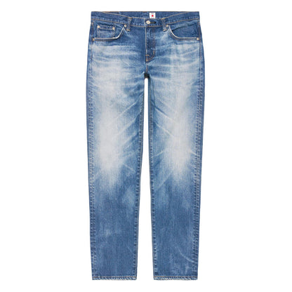 Regular Tapered Jeans Kaihara Stretch 017J Blue Mid Dark Used