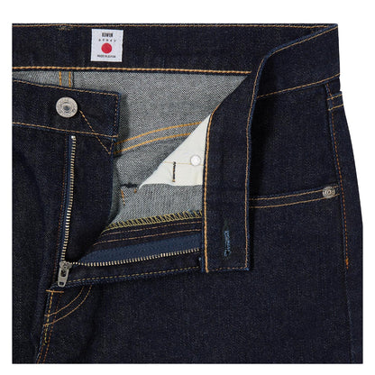 Regular Tapered Jeans Kaihara Pure Indigo Stretch Denim Blue Rinsed