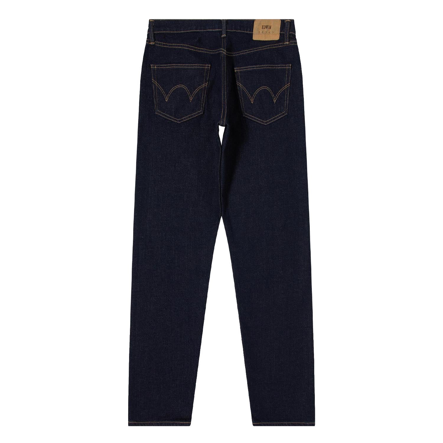 Regular Tapered Jeans Kaihara Pure Indigo Stretch Denim Blue Rinsed