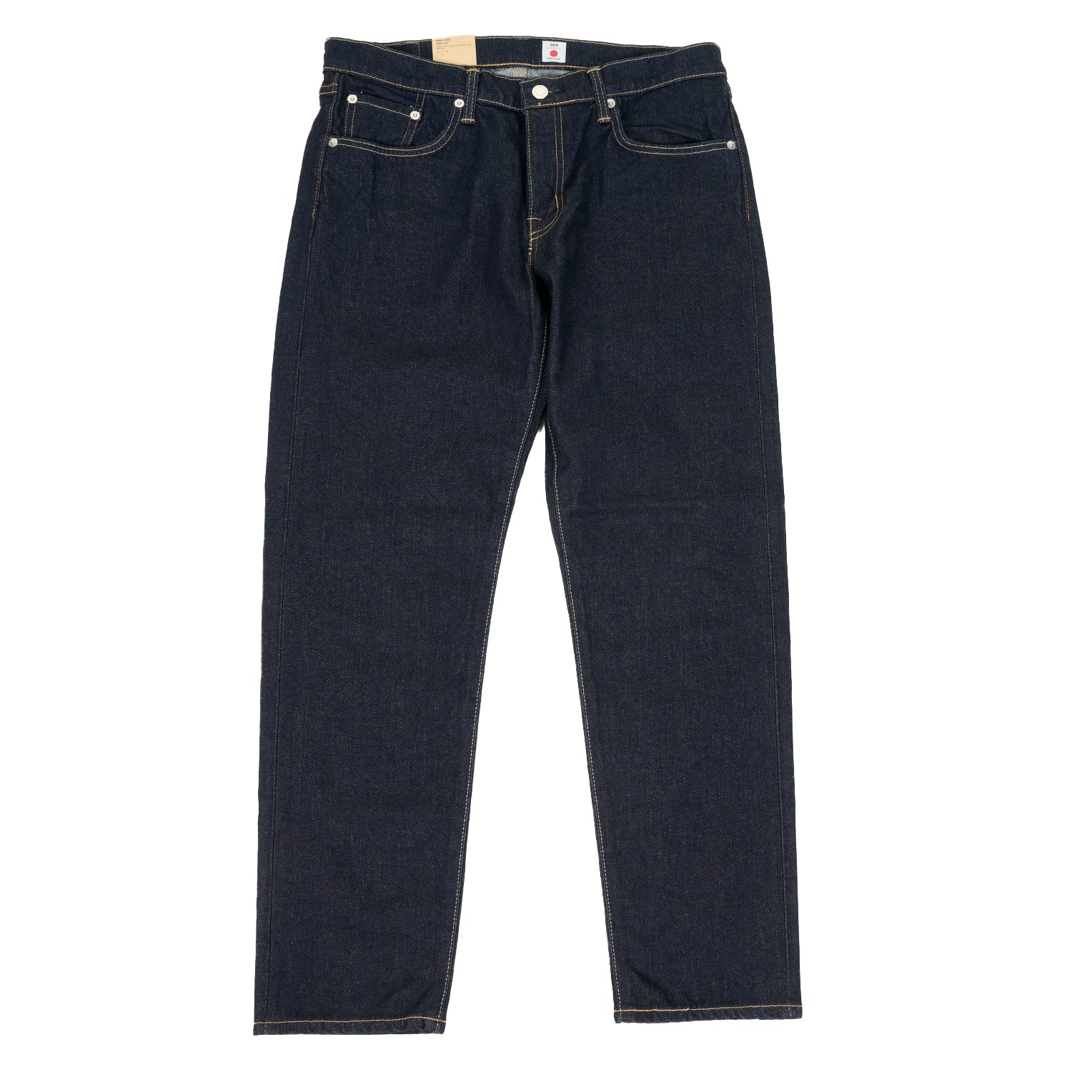 Regular Tapered Jeans Kaihara Pure Indigo Stretch Denim Blue Rinsed