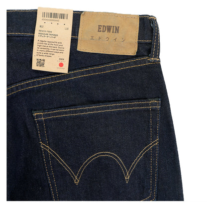 Regular Tapered Jeans Kaihara Pure Indigo Stretch Denim Blue Rinsed