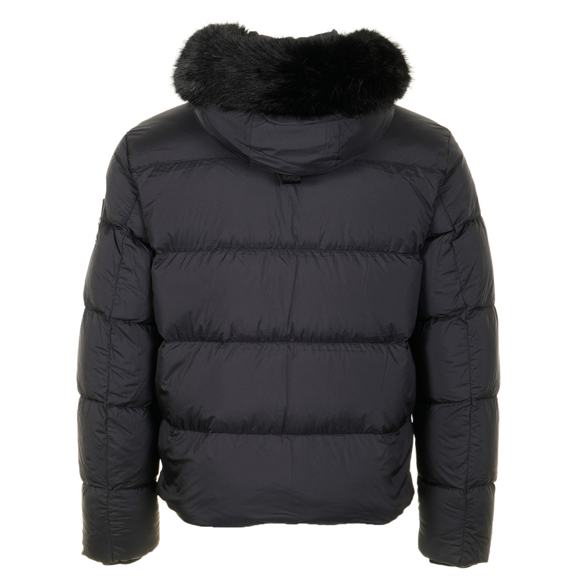Everest 3Q Puffer Jacket Fur Hood Black