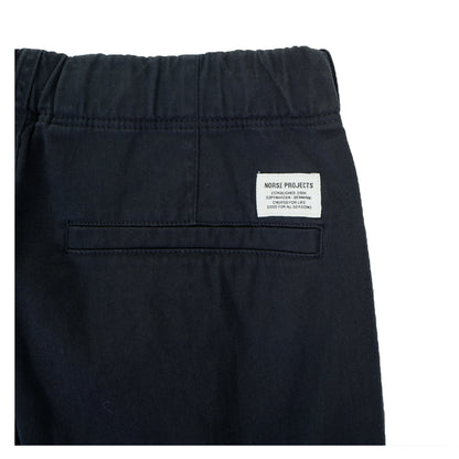Ezra Relaxed Stretch Twill Trousers Dark Navy