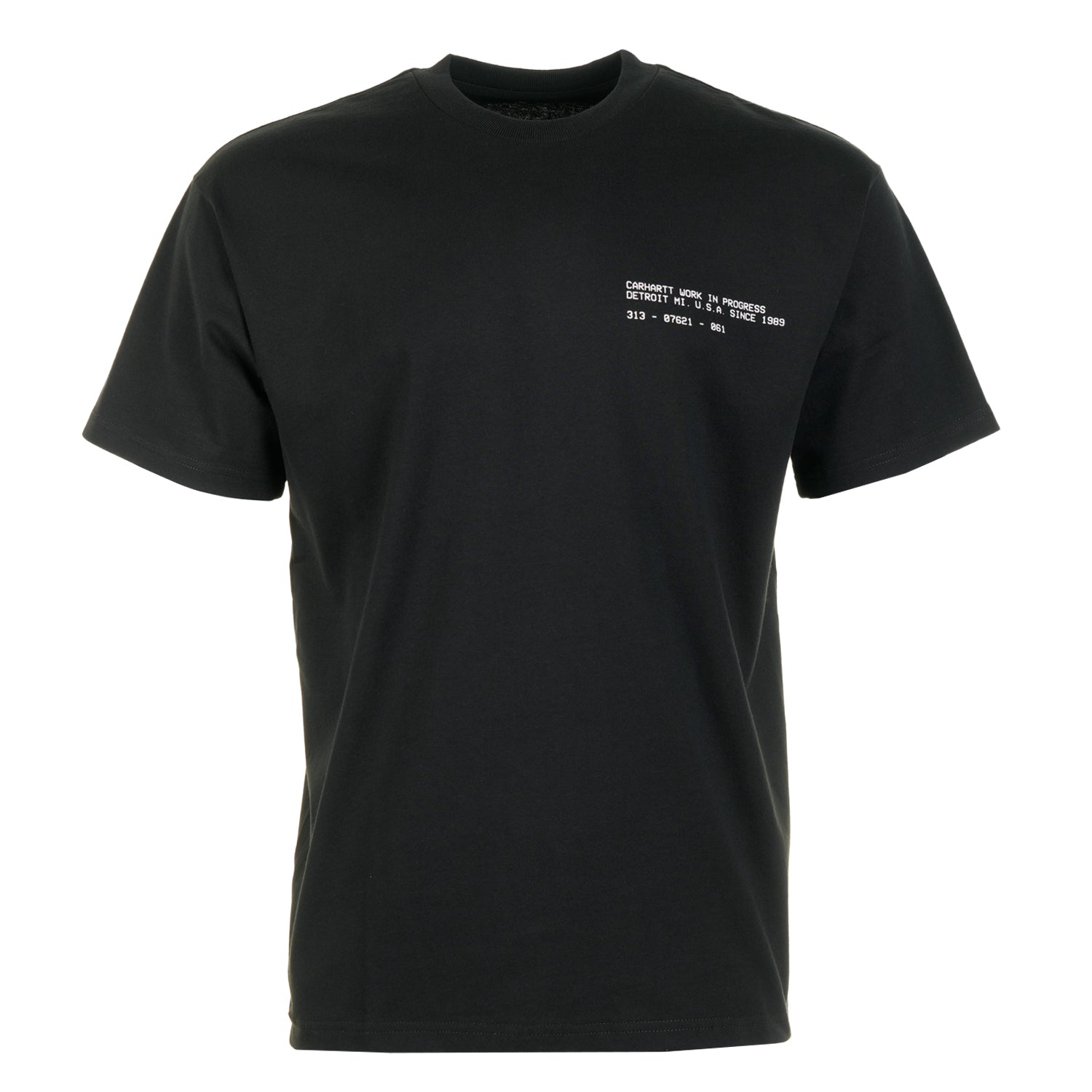 Short Sleeve Feather Progress T Shirt Black