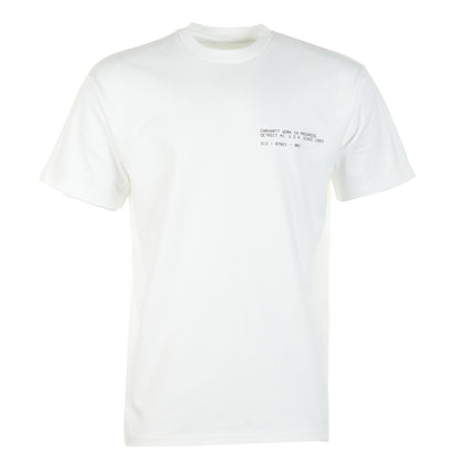 Short Sleeve Feather Progress T Shirt White