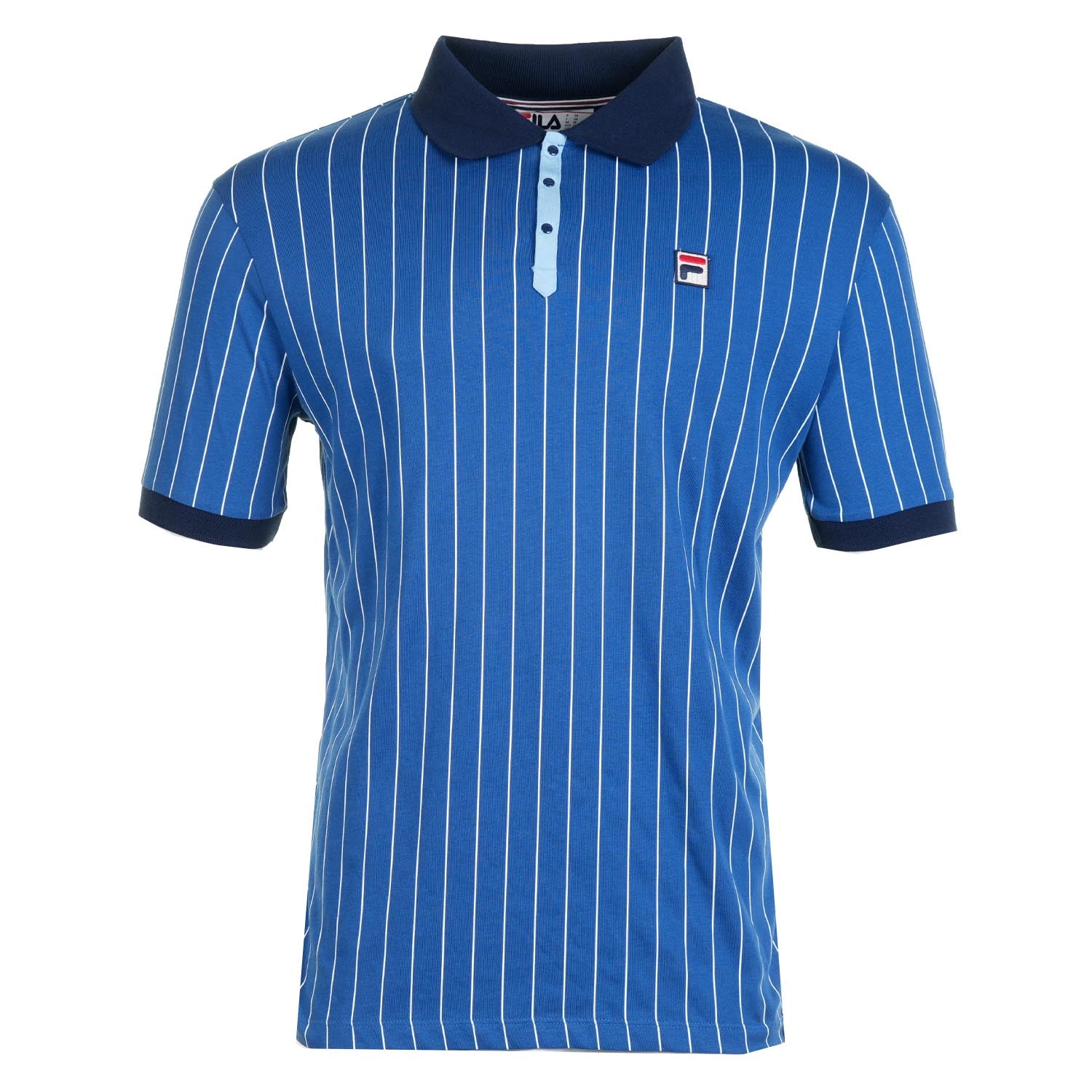 Fila BB1 Classic Vintage Striped Polo Shirt Limoges