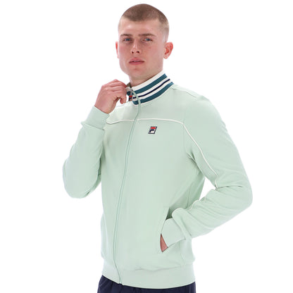 model wearing Fila Frederico Track Jacket Surf Spray