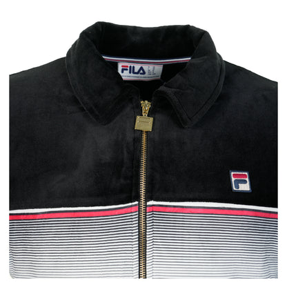 Malaki Track Top Black Gardenia Fila Red