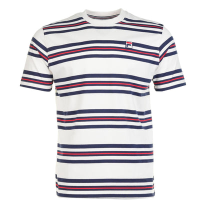 Fila Cesare Yarn Dye Stripe Tee Gardenia