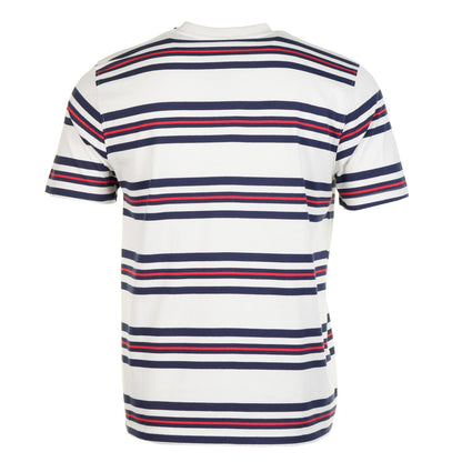 Cesare Yarn Dye Stripe Tee Gardenia
