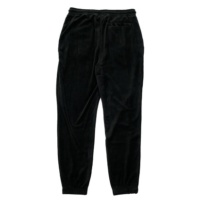 Eddie Pant Velour Track Pants Black