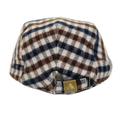 Club Check Wool Flat Cap