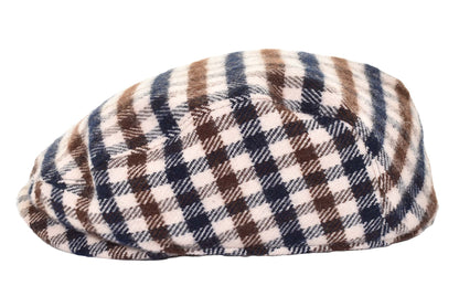 Aquascutum Flat Cap in Club Check Pattern