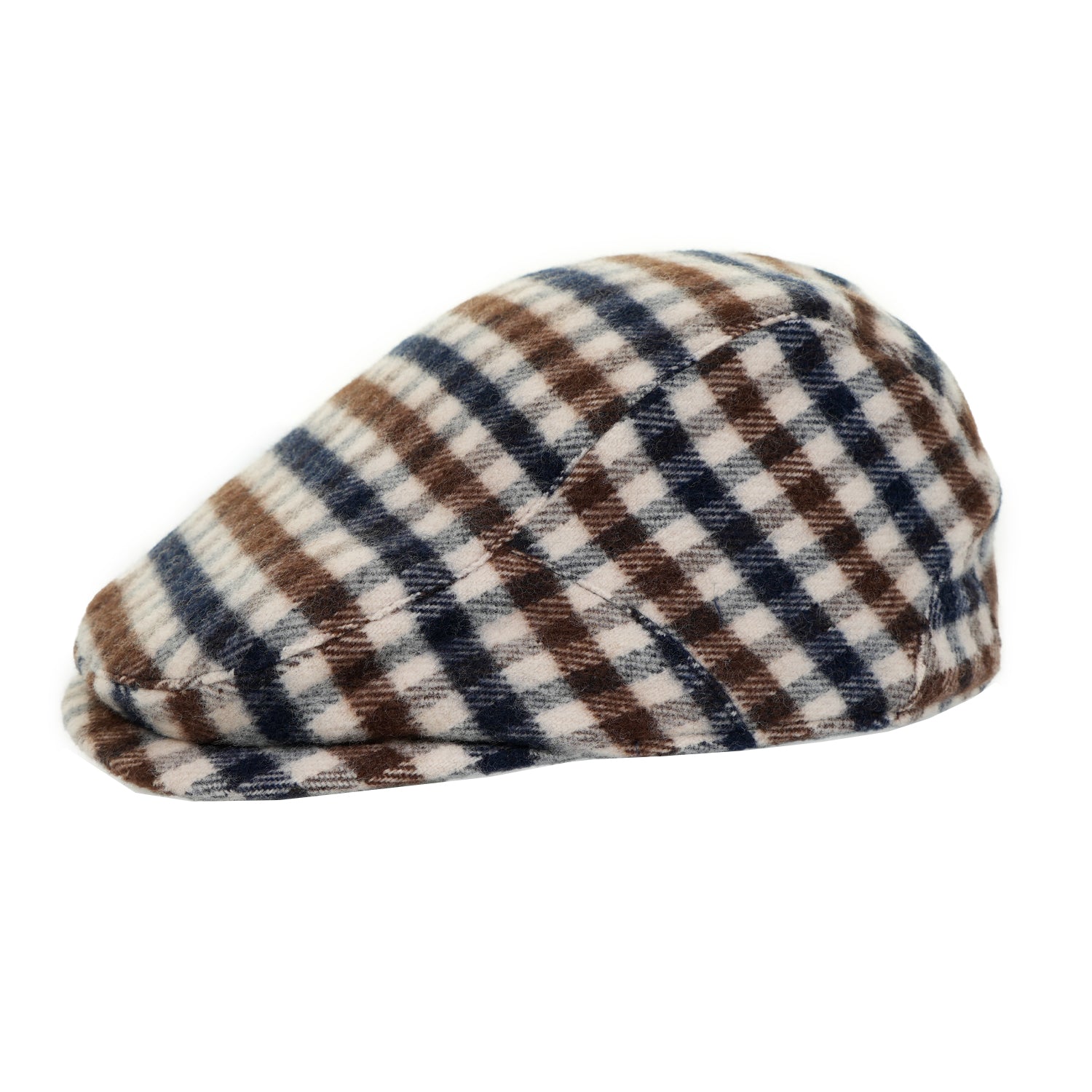 Club Check Wool Flat Cap