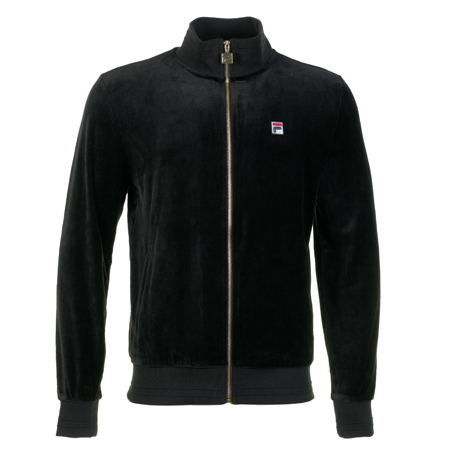 Nero Velour Track Top Black