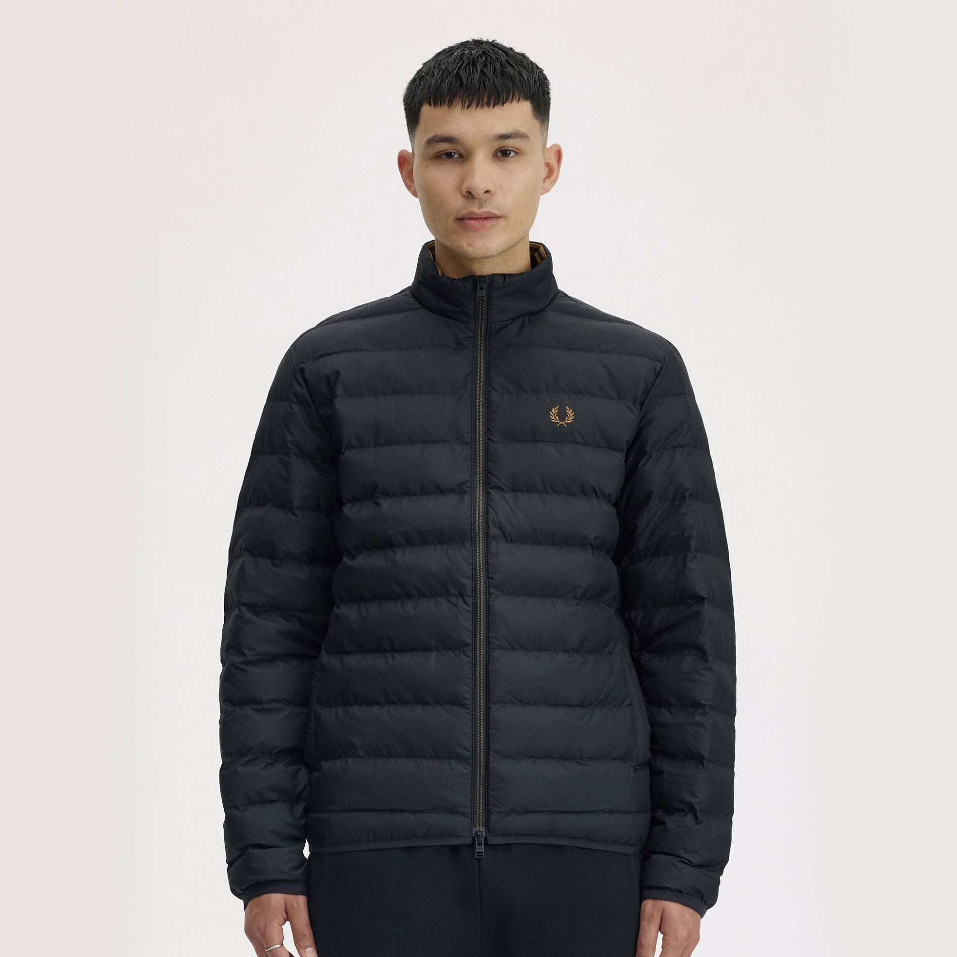 Hooded Insulated Jacket Black