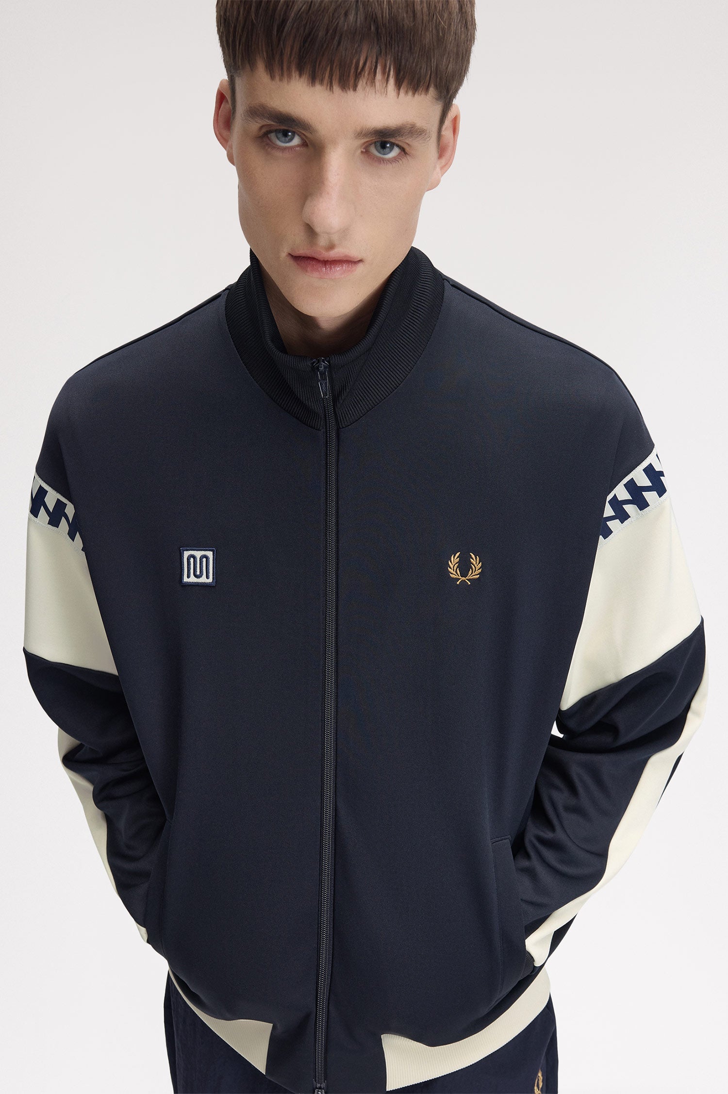 Meyba Cut And Sew Track Jacket Navy