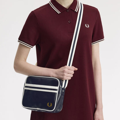 person wearing fred perry Classic Mini Shoulder Bag Navy