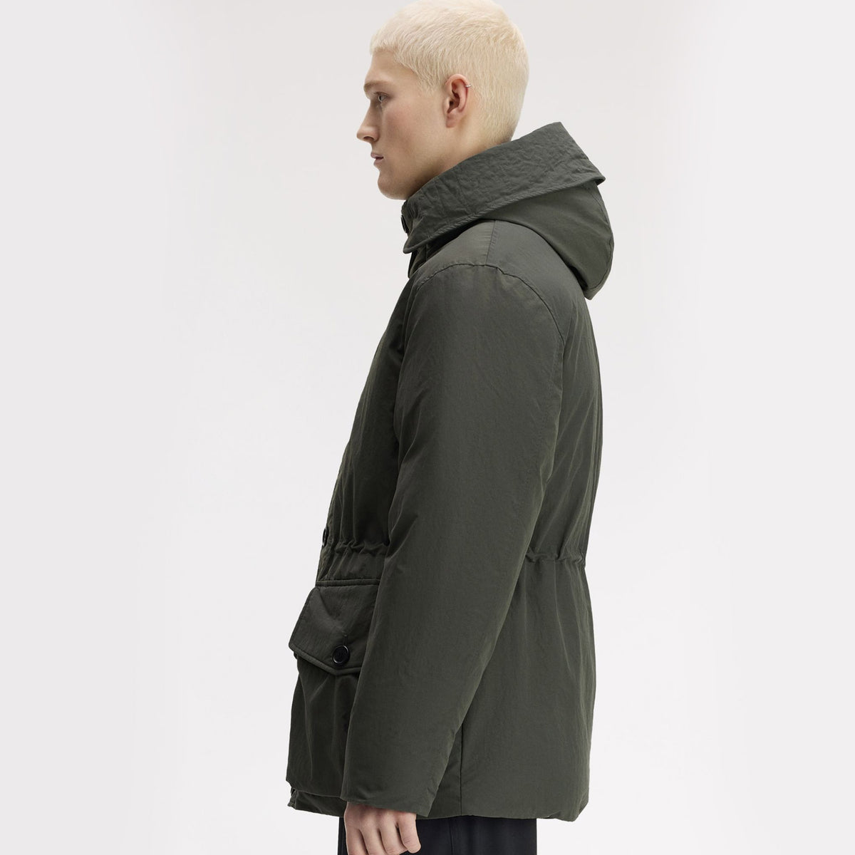 Padded Patch Pocket Parka Field Green