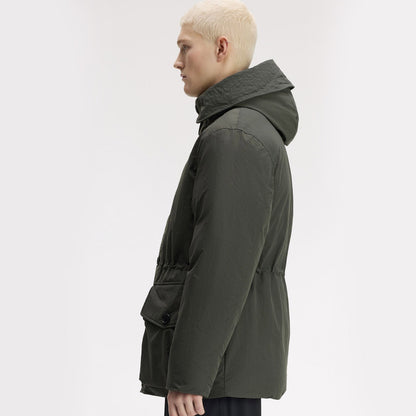 Padded Patch Pocket Parka Field Green