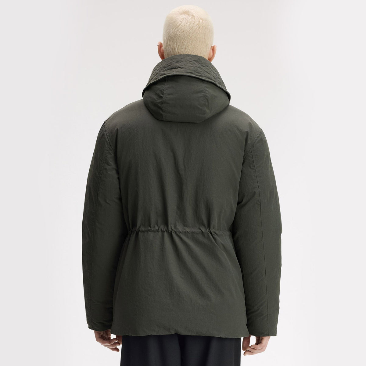 Padded Patch Pocket Parka Field Green