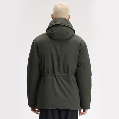 Padded Patch Pocket Parka Field Green