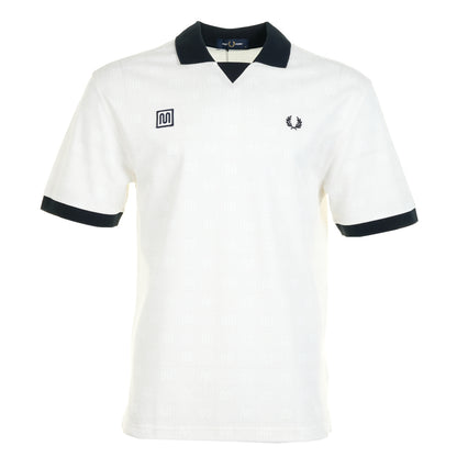Meyba Printed Polo Shirt Ecru