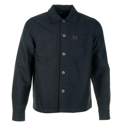 Twill Overshirt Black