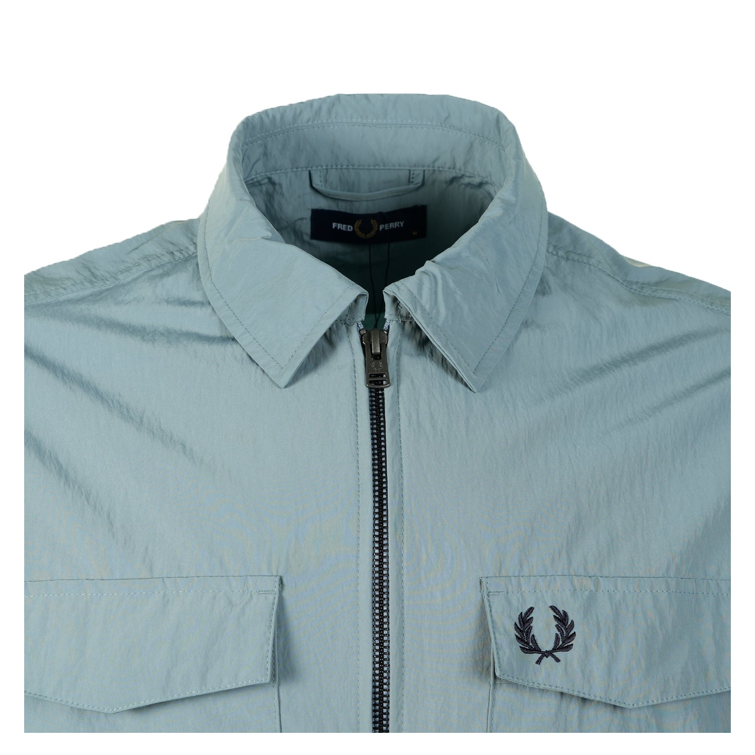 Zip Through Overshirt Stockport Blue