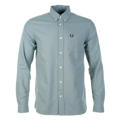 Long Sleeve Oxford Shirt Stockport Blue
