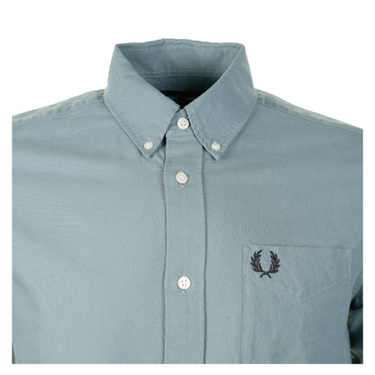 Long Sleeve Oxford Shirt Stockport Blue