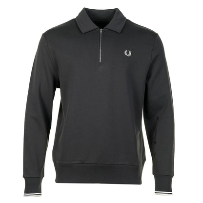 Half Zip Collared Sweatshirt Anchor Grey