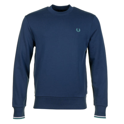 Crew Neck Sweatshirt Tennis Blue
