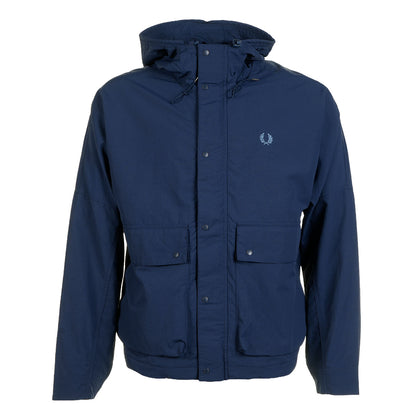 Cropped Ripstop Parka Tennis Blue