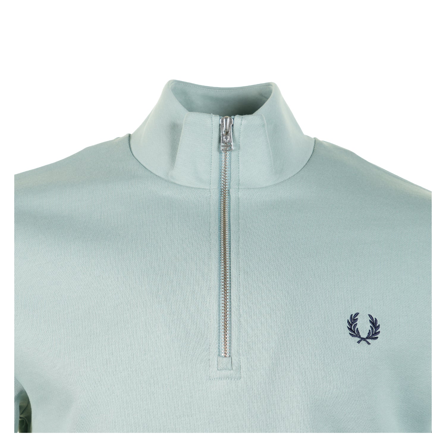 Half Zip Sweatshirt Silver Blue