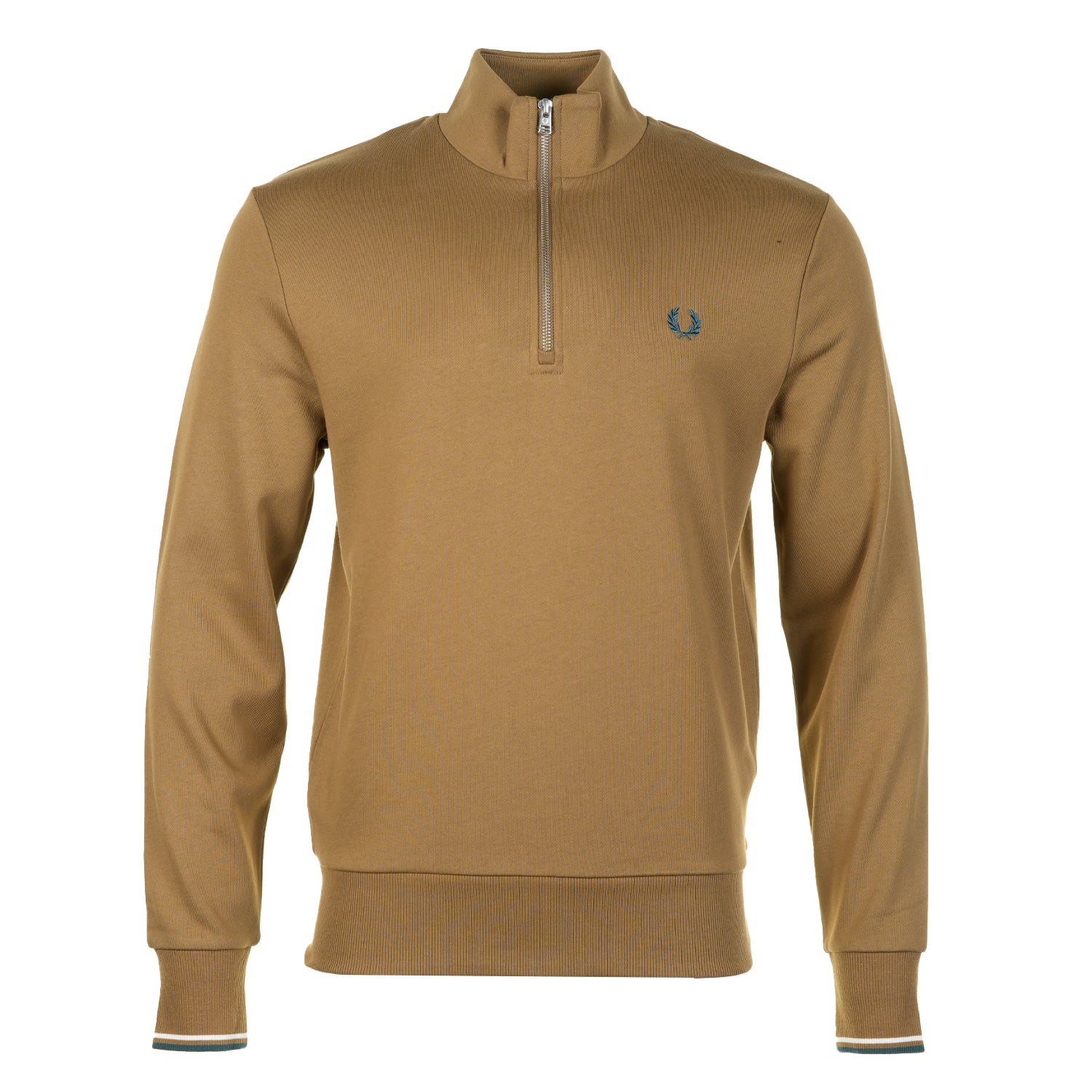 Half Zip Sweatshirt Shaded Stone Ecru