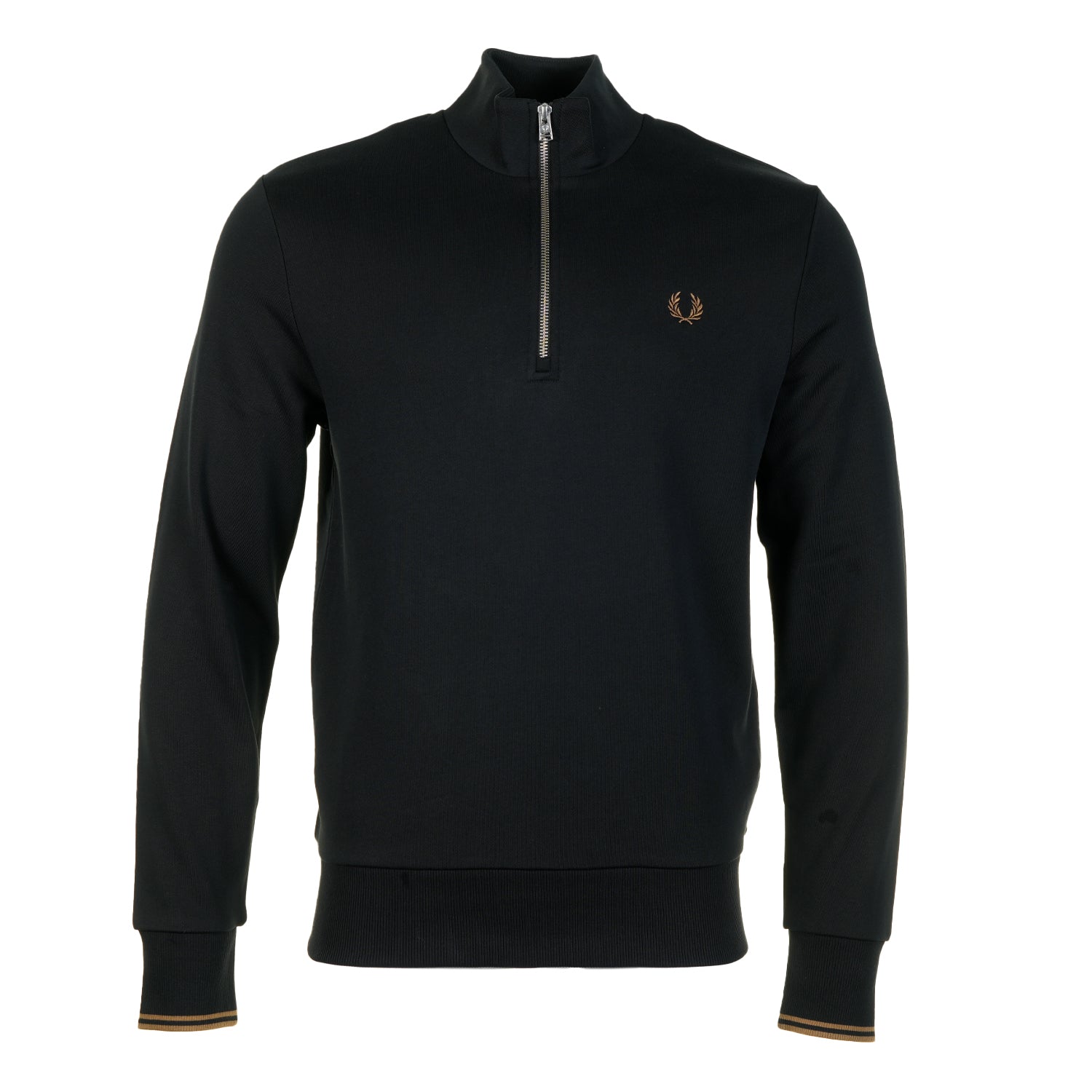 Half Zip Sweatshirt Black Shaded Stone