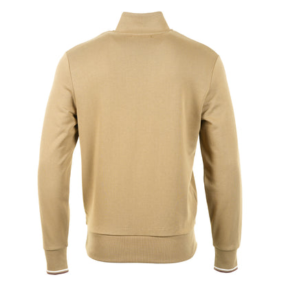 Half Zip Sweatshirt Bronze / Ecru / Oxblood