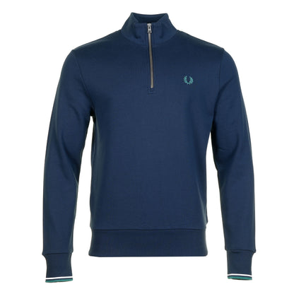 Half Zip Sweatshirt Tennis Blue