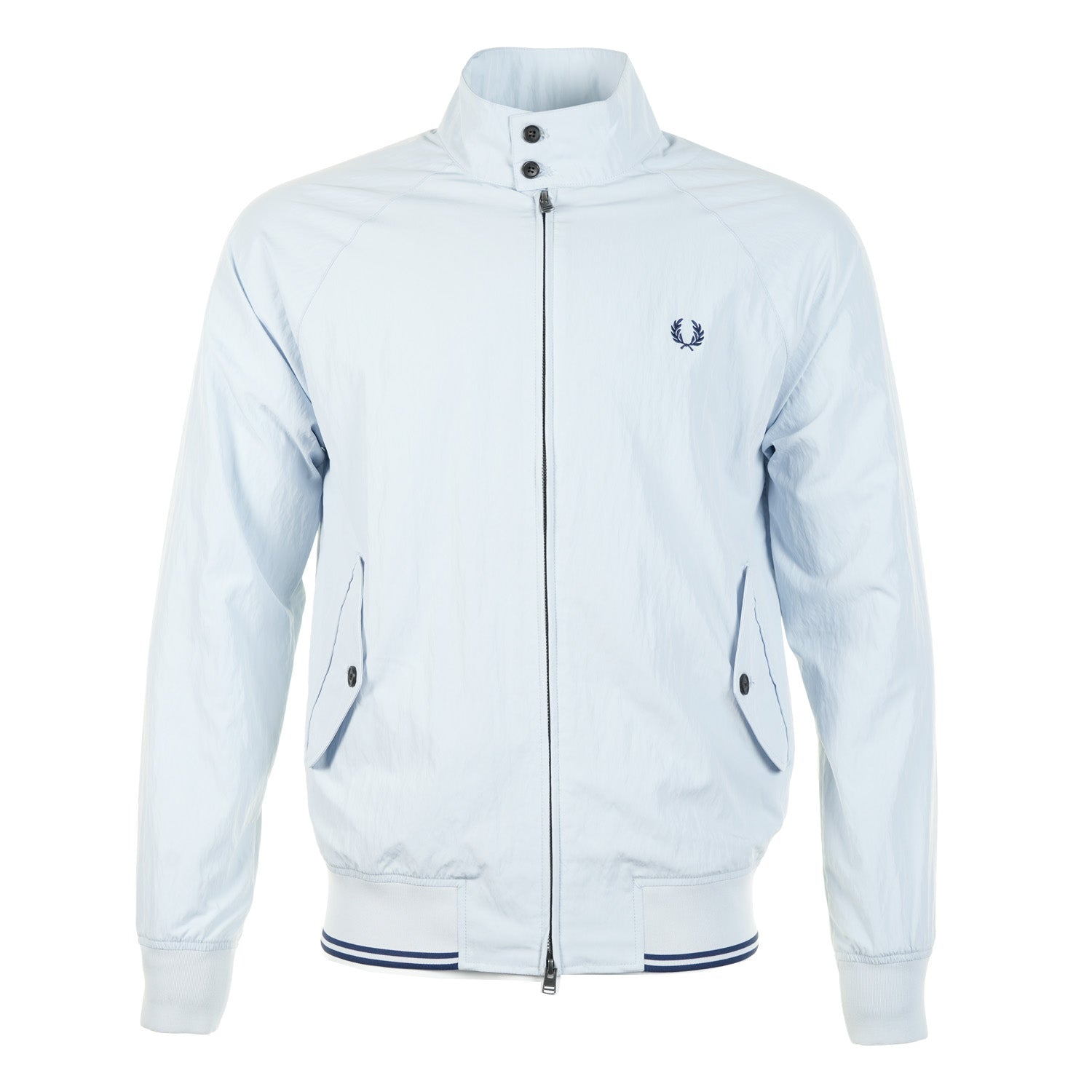 Crinkle Harrington Jacket Dusky Blue